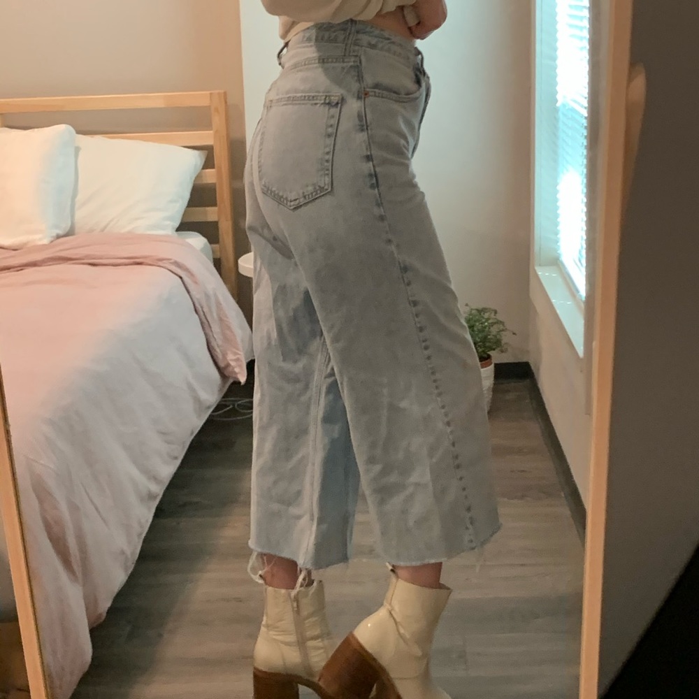 Topshop wideleg motto jeans